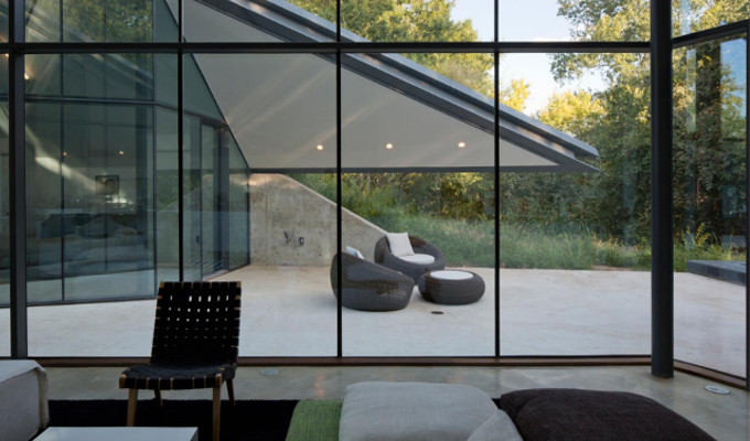 pareti vetrate interne per case
